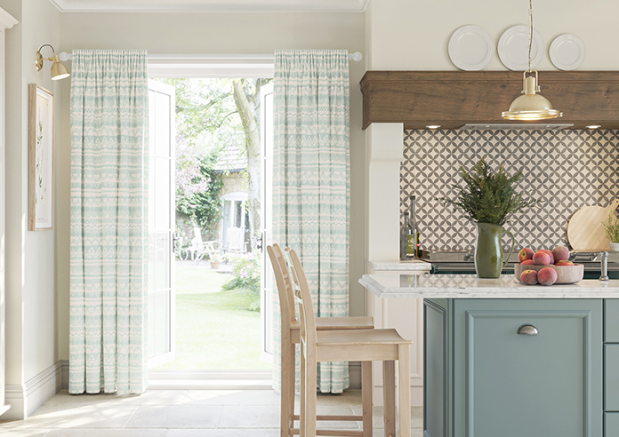 Bohemian, Crystal Blue - Made to Measure Curtains - Image 3